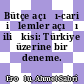 Bütçe açığı-cari işlemler açığı ilişkisi: Türkiye üzerine bir deneme.