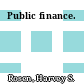 Public finance.