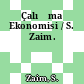 Çalışma Ekonomisi / S. Zaim.